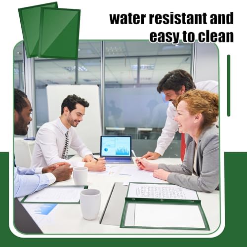 Teling 24 Pcs Report Covers with 3 Prong Presentation Folders, Dark Green - Image 5