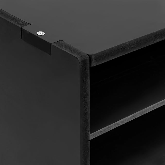 27 Slots Desktop File Sorter Literature Organizer Mail Paper Storage Cabinet Large PVC Classification Display Cabinet for Files Documents Letters, Office School Home Use (Black) - Image 8