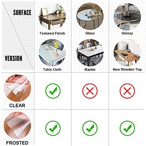 LovePads Clear Table Cover Protector 40 x 60 Inch, 1.5mm Thick Plastic Mat - Image 5