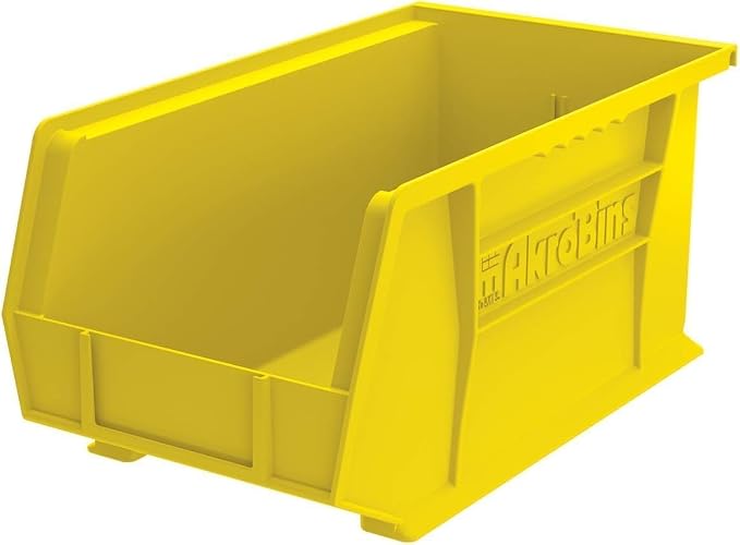 Akro-Mils 30240 AkroBins Plastic Storage Bins, 15"x8"x7", Yellow, 12-Pack | Space-Saving Stackable Bins for Garage, Pantry, Craft Organization - Image 11