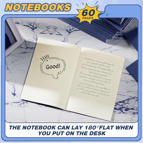Mimorou 100 Pcs A5 Journals Notebooks Bulk,Navy Blue,Lined - Image 3