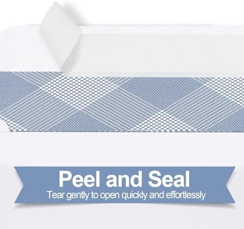 PANDRI 1000 Pack #10 Windowless Self-Seal Envelopes, Security Tinted - Image 4