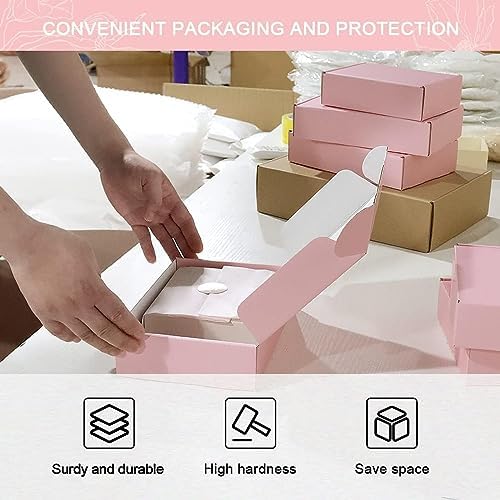 Shipping Boxes for Packaging 9x6x2", 20 Pack Pink Cardboard Boxes for Mailing, Shipping Mailer Boxes Medium for Small Business - Image 6