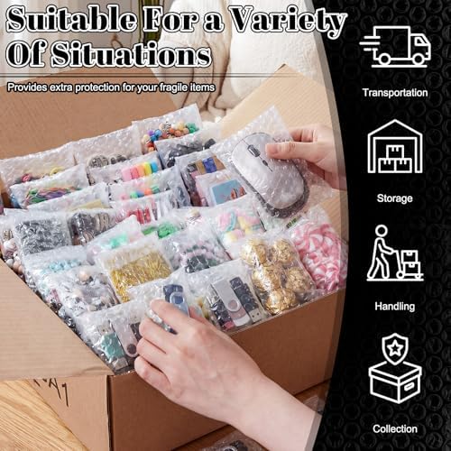 Frienda 150 Pcs Self Adhesive Bubble Bags Packing Pouches, 3.15" X 4" - Image 4