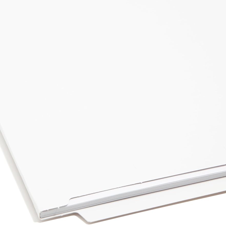 Smead Heavyweight End Tab Fastener File Folder, Shelf-Master® Reinforced Straight-Cut Tab, 2 Fasteners, Letter Size, White, 50 per Box (25840) - Image 6
