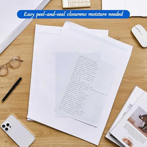 Motipuns 20 Pcs 14'' x 18'' Large Mailing Envelopes with Gummed Flaps - Image 6