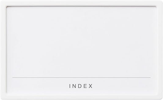 Like-it Storage Case Label Holder, M, 2 Pieces, Width 3.8 x Depth 0.2 x Height 2.3 inches (9.6 x 0.5 x 5.9 cm), White, Made in Japan by Like-it