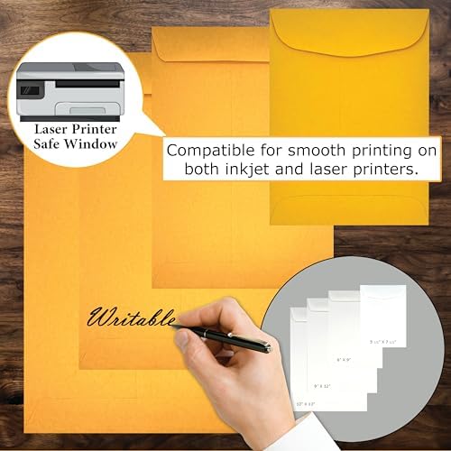250 Cashier Depot - 6" x 9" Catalog Envelopes, Open End, Sturdy 28lb Kraft, Peel & Seal, Professional Mailing & Document Storage, 250 Count - Image 4