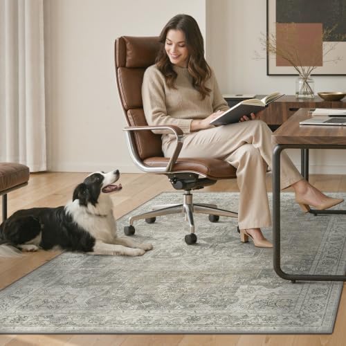 48"x60" Office Chair Mat for Hardwood Floor, Non-Slip Washable Trench - Image 7