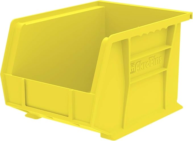 Akro-Mils 30239 AkroBins Plastic Storage Bins, 11"x8"x7", Yellow, 6-Pack | Space-Saving Stackable Bins for Garage, Pantry, Craft Organization - Image 10