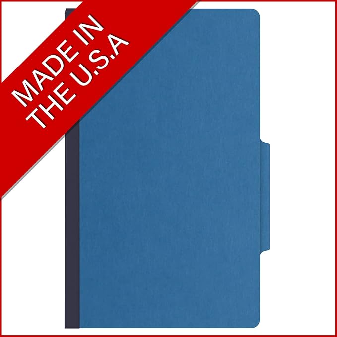 25 Pt. Pressboard Classification Folders, 2/5 Cut ROC Top Tab, Legal Size, No Dividers, Royal Blue (Box of 25) - Image 5