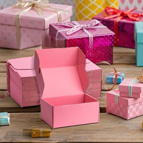Pink Shipping Boxes 9x6x4 Inches, 20 Pack - Image 5