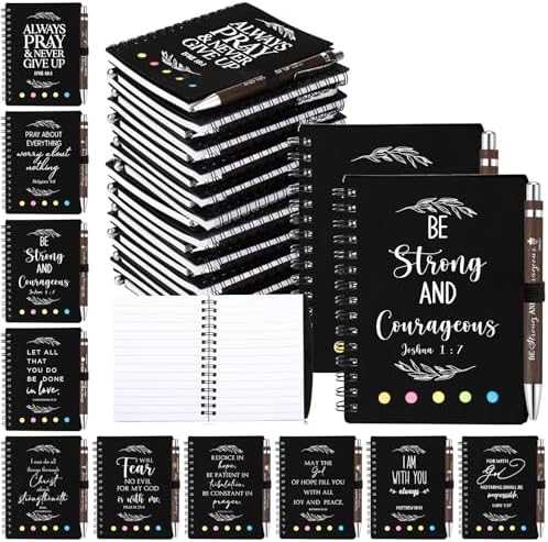 Kosiz 20 Pcs/ 10 Set Christian Gift Bulk, Bible Verse Bamboo, Black by Kosiz