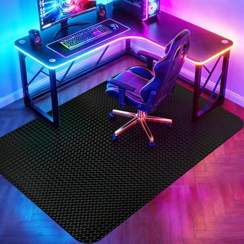 Vicwe Gaming Chair Mat for Hardwood Floor, 72"×46" Chair Mat, Easy Glide by Vicwe