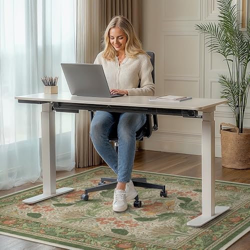 48"x60" Office Chair Mat for Hardwood Floor, Non-Slip Washable Sage Green - Image 2