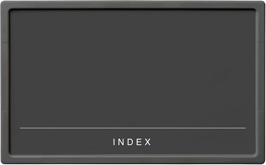 Like-it Storage Case Label Holder, M, 2 Pieces, Width 3.8 x Depth 0.2 x Height 2.3 inches (9.6 x 0.5 x 5.9 cm), Black, Made in Japan by Like-it