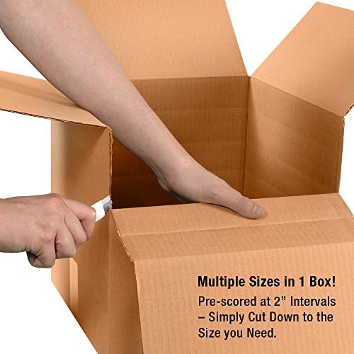 BOX USA Shipping Boxes Multi-Depth 18"L x 12"W x 6"H, 25-Pack | Corrugated Cardboard Box for Packing, Moving and Storage - Image 3