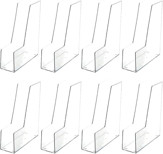YBM HOME Vertical File Bins Organizer Open Front Design for Easy Access to Files, Documents, and Magazines, Ideal for Home Office, Work Desktops, or School, Medium, 1263-8 by YBMHome