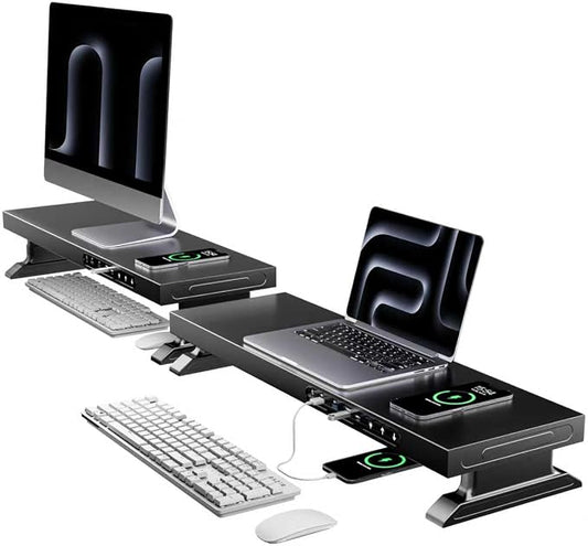 Computer monitor stand (Electric adjustable height, Fast charging version 800) by Unknown