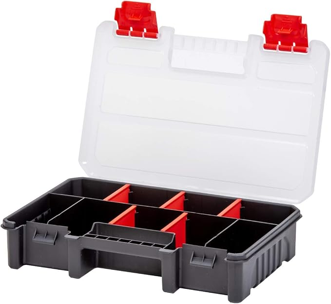 7-Pack Organizer Set – Multi-Size Storage Boxes with Removable Dividers – Hardware, Screw, Craft, and Small Parts Case System for Garage, Workshop, or On-the-Go Kits - Image 6