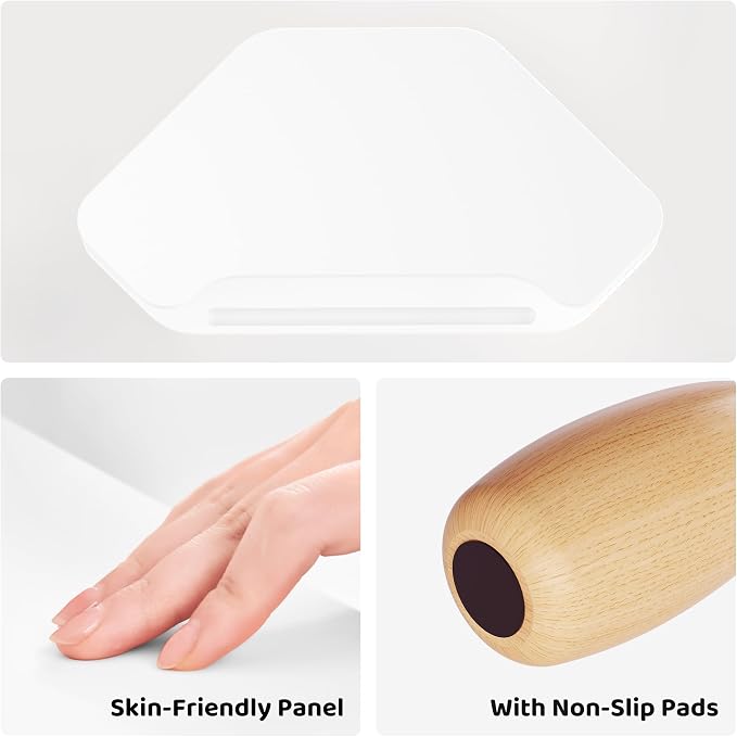 AFOOYO Monitor Stand Riser,2 Tier Corner Wood Sturdy 16.5In Computer Stand, Multi-Purpose Desktop Storage Stand for Laptop,PC,iMac,Printer,Computer,White - Image 6