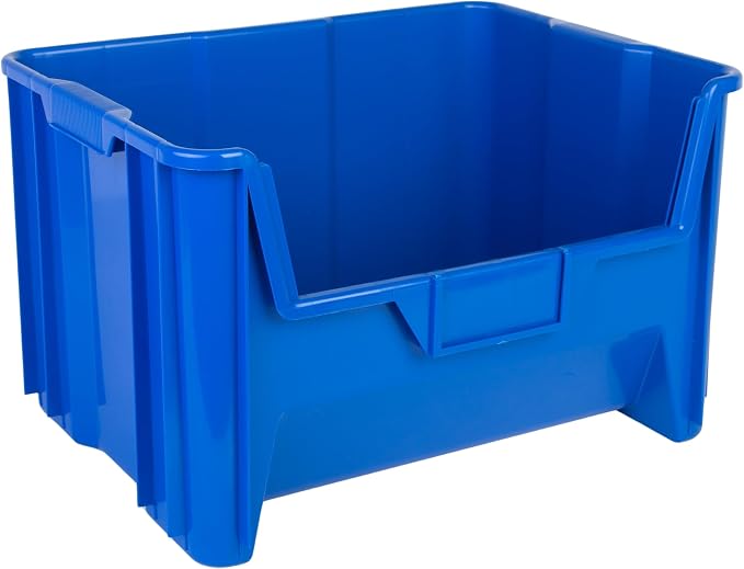 HE HUDSON EXCHANGE 20" x 15" x 12.5" (54 Pack) Plastic Giant Stackable Hopper Bin, Blue by HudsonExchange