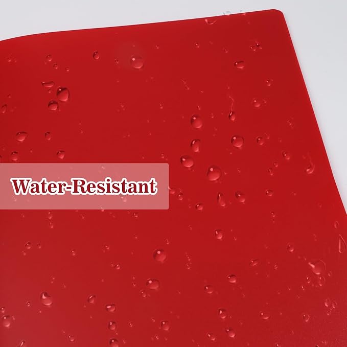 Plastic Folders with Pockets and Prongs,2-Pocket Folders with 3 Fasteners, Holds 8-1/2" x 11" Paper, Pastel Color (Bright Red, 60-Pack) - Image 3