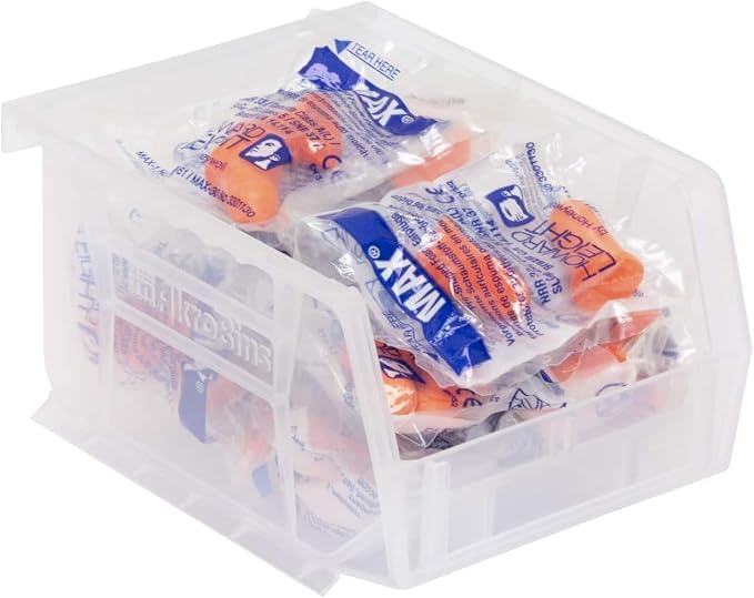 Akro-Mils 30210 AkroBins Plastic Storage Bins, 5"x4"x3", Clear, 24-Pack | Space-Saving Stackable Bins for Garage, Pantry, Craft Organization - Image 11