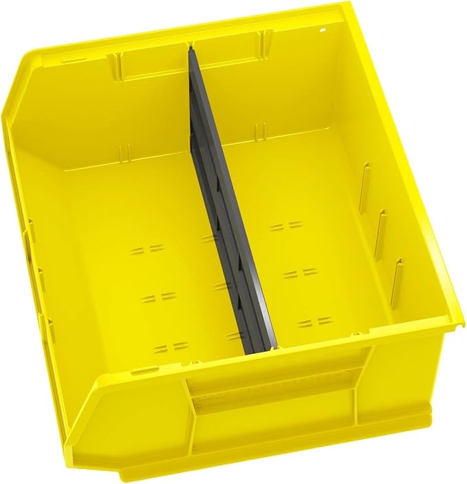 Akro-Mils 30250 AkroBins Plastic Storage Bins, 15"x16"x7", Yellow, 6-Pack | Space-Saving Stackable Bins for Garage, Pantry, Craft Organization - Image 10