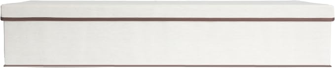 Household Essentials Gift Wrap Organizer with Lid, Natural and Brown - Image 11