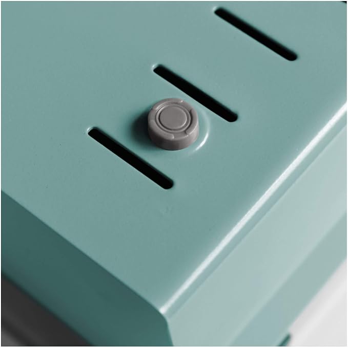 Acrimet 3 x 5 Card File Holder Organizer Box Metal Base Heavy Duty (AZ Index Cards and Divider Included) (Green Color with Clear Crystal Plastic Lid Cover) - Image 7