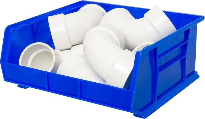 Akro-Mils 30250 AkroBins Plastic Storage Bins, 15"x16"x7", Blue, 6-Pack | Space-Saving Stackable Bins for Garage, Pantry, Craft Organization - Image 11