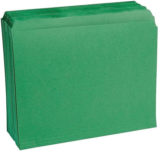 Staples File Folder, Single Tab, Letter Size, Green, 100/Box (ST509653-CC) - Image 4