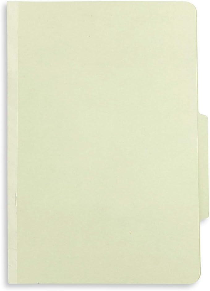 Blue Summit Supplies 30 Gray Green Classification Folders, 2 Divider, Legal | Heavy duty 25pt pressboard, 2 dividers, 6 partitions, 2 in expansion, 2 prong, legal charts, law client files - Image 8