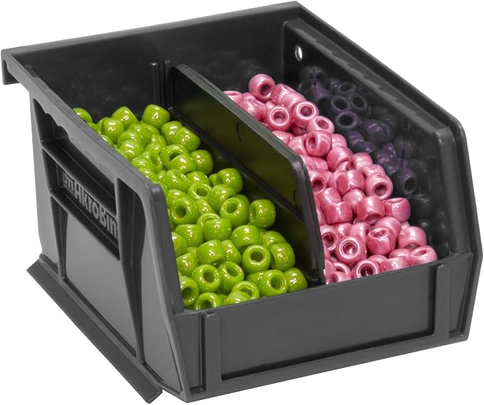 Akro-Mils 30210 AkroBins Plastic Storage Bins, 5"x4"x3", Black, 24-Pack | Space-Saving Stackable Bins for Garage, Pantry, Craft Organization - Image 9