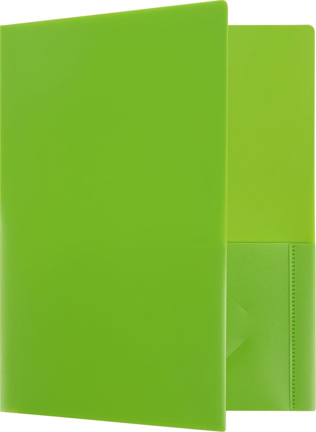 JAM PAPER Heavy Duty Plastic 2 Pocket Extra Tough School Folders - Assorted Fashion Colors - Bulk 48 Folders/Box (8 Assorted Packs of 6) - Image 5