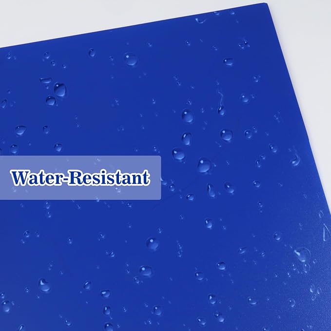 60-Pack Plastic Folders with Pockets and Prongs,2-Pocket Poly Folders with 3 Fasteners Holds 8-1/2" x 11" Paper for School/Office/Home, Blue - Image 3
