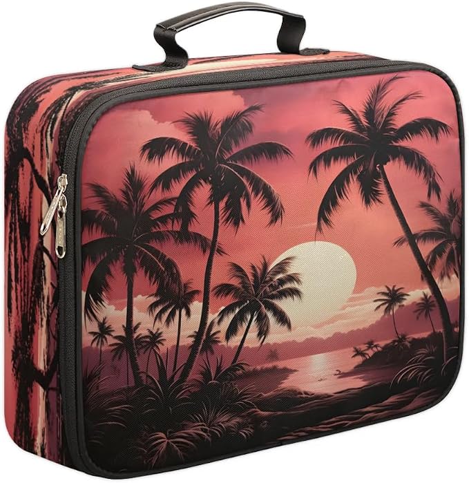 File Organizer Coconut Trees Seaside Document Organizer with Handle Portable File Organizer Bag Home Travel Storage Bags for Files Laptop Certificates by Gublec