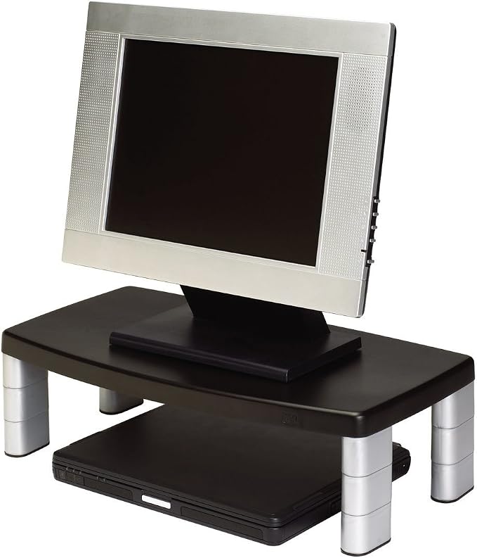 3M Extra Wide Adjustable Computer Monitor Stand, 20 in x 12 in | Height Adjustable Monitor Riser For Desk, Office, Home With Underneath Storage Space, No Skid - Image 14