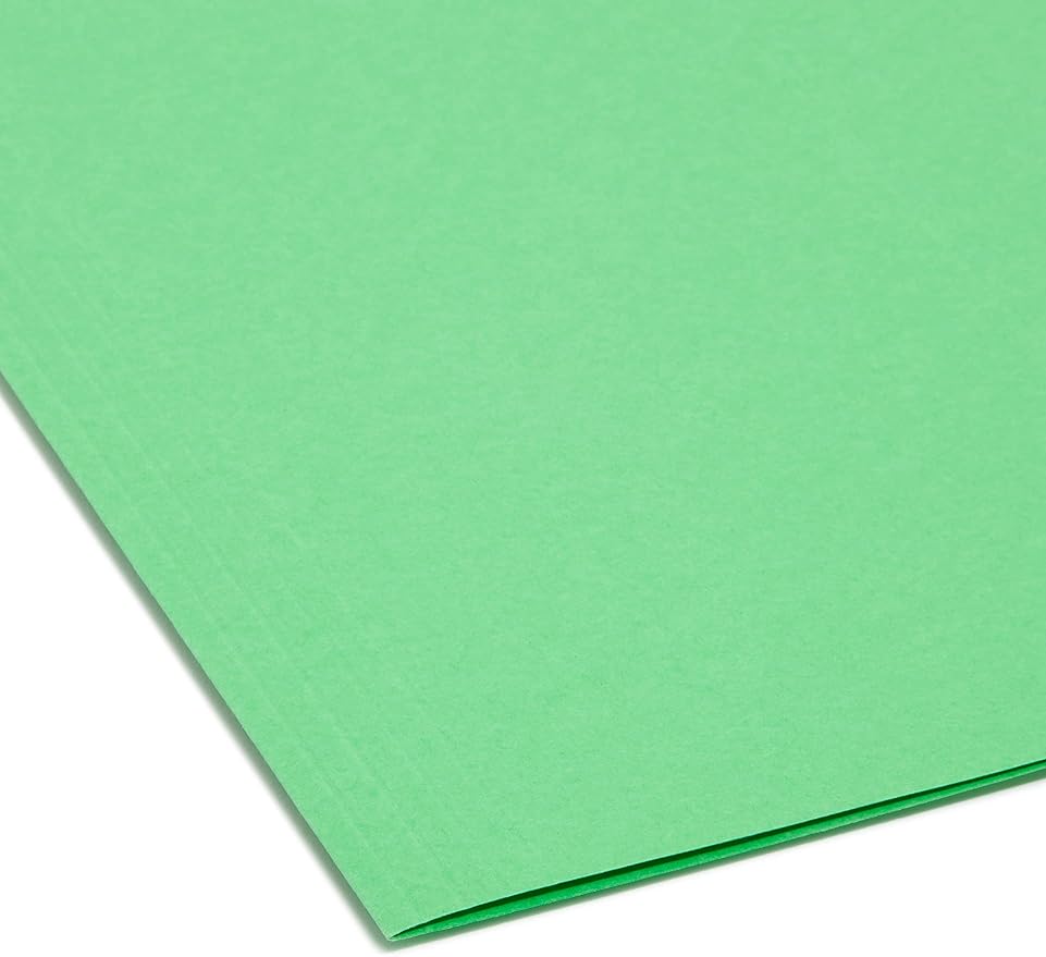Smead TUFF Hanging File Folder with Easy Slide Tab, 1/3-Cut Sliding Tab, Letter Size, Green, 18 per Box (64042, Rod Color May Vary) - Image 7
