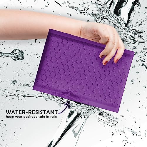 Yens Bulk Purple Poly Bubble Mailers 4x8 500 Pack Usable 4x7 - Image 4