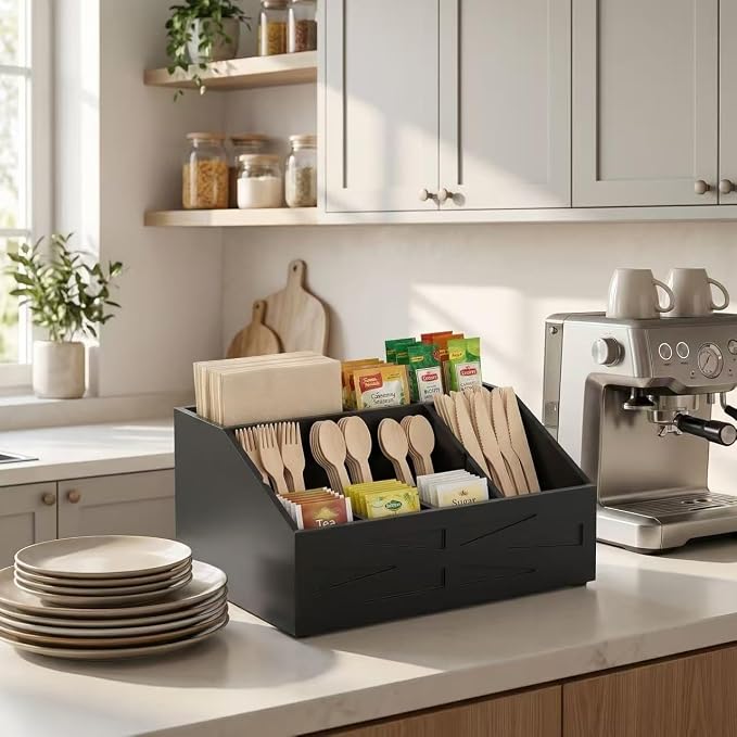 Large Mail Organizer Countertop,Farmhouse Desk and Kitchen Countertop Storage, Letter Sorter, Desk Mail and Bill Organizer, Desktop File and Paper Holder - Image 3