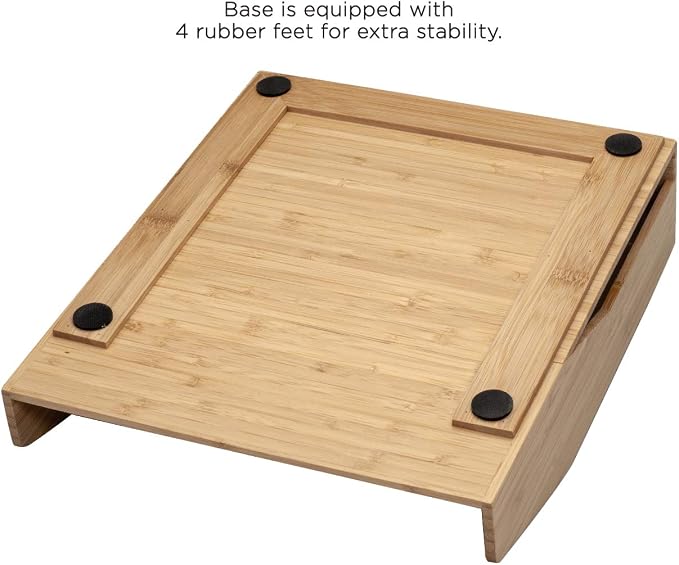 MobileVision 2 Pack Stackable Bamboo Paper Tray Office Organizer for Files, Documents, Letter Sorter, Envelopes and Magazine Holder - Image 4
