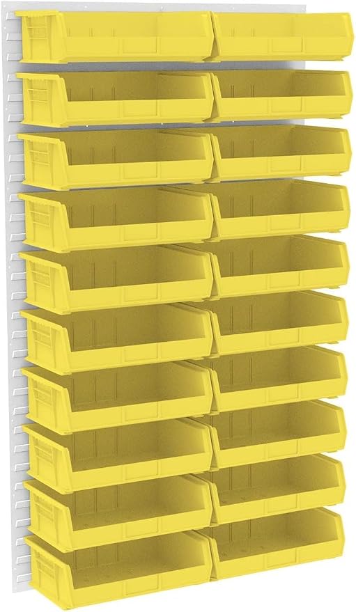 Akro-Mils 30255 AkroBins Plastic Storage Bins, 11"x16"x5", Yellow, 6-Pack | Space-Saving Stackable Bins for Garage, Pantry, Craft Organization - Image 7