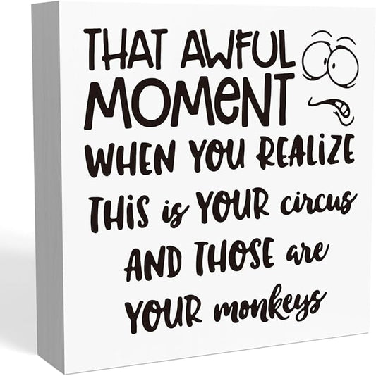 Funny Boss Gifts for Women Men, Social Worker Gifts, Administrative Professional Day Gifts, Appreciation Gifts for Manager Coworker Employee Decor Home Office Desk Decor Boss Day Gifts 5 X 5 Inch