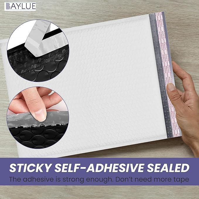 Bubble Mailers 12x15, Self Seal Poly Padded Envelopes, 100 Pack Bulk - Image 3