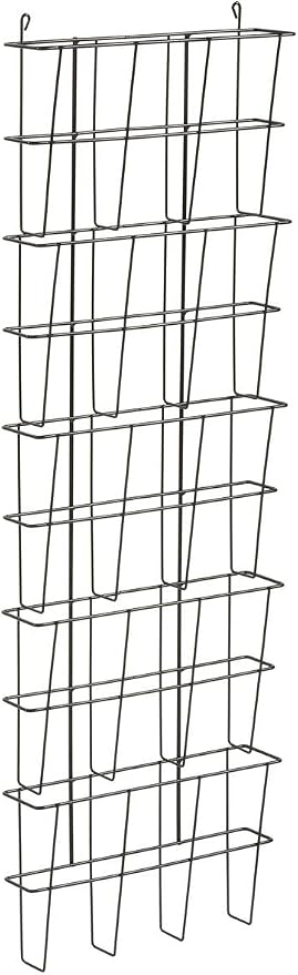 Set of 4 - Office Wall File Organizer, 5 Tiers, Holds Letter Size Folders, 3" Pockets (Steel) - Image 2