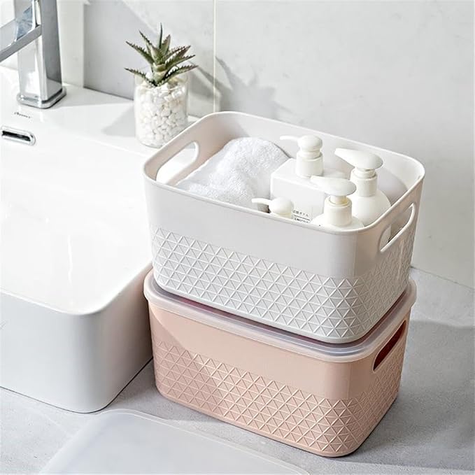 Lidded Storage Bin Organizer | Storage Organizing Container, 4 Liter, Set of 6, Mint - Image 8