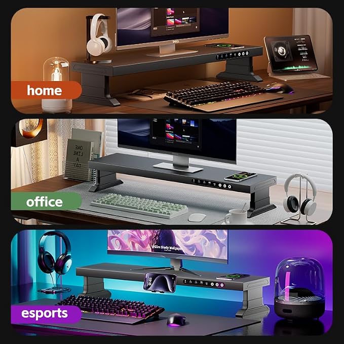 Computer monitor stand (Electric adjustable height, Fast charging version 800) - Image 3