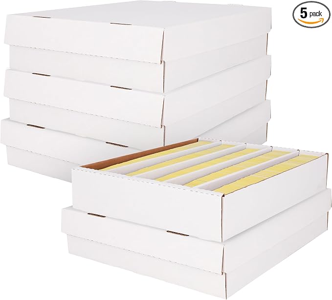 BCW Super Monster 5 Row Trading Card Storage Box - 5ct | Holds 5000 Standard Trading Cards & 7000 Gaming Cards | Card Storage Box for Basketball, Football, MTG, Pokemon by BCW